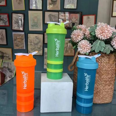 Herbalife2023康宝莱户外跑步水壶多色塑料广告礼品杯子三层健身