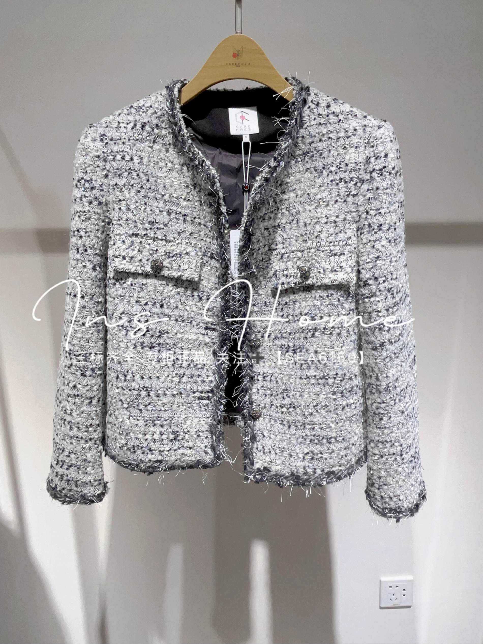 卡芙芮 2024冬装新款国内正品代购外套 4D125101 吊牌1299