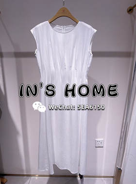 CAREFREE卡芙芮2025夏国内代购5B315215亚麻白色连衣裙799