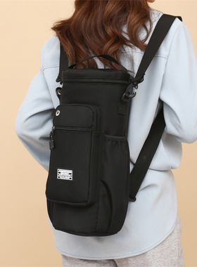 多功能水壶包大容量水杯包双肩户外旅行骑行双肩水杯袋保温杯套