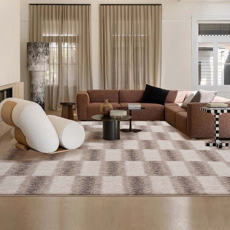 客厅地毯茶几毯中古现代简约