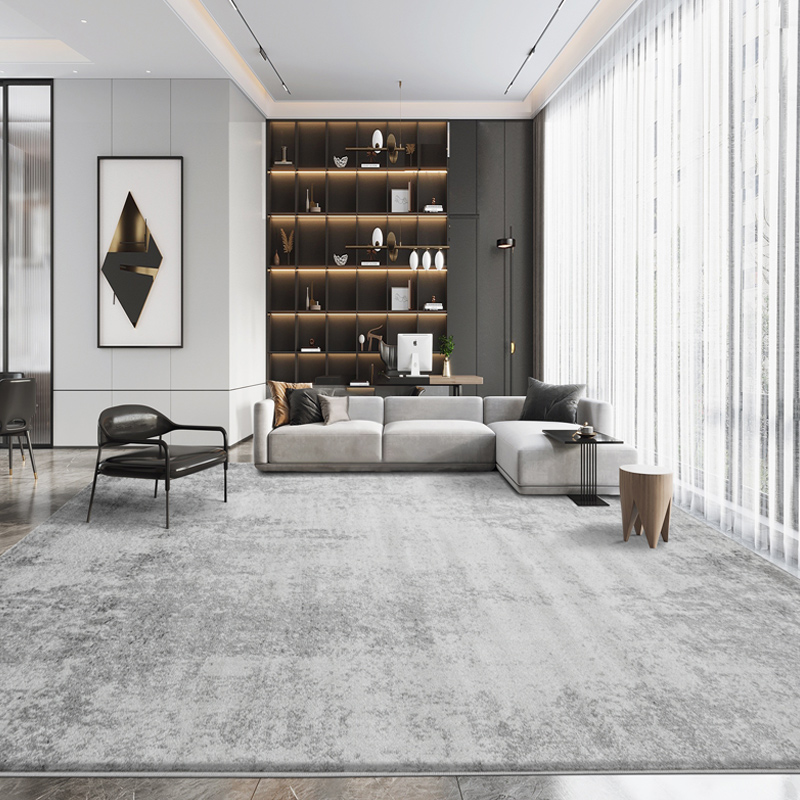 客厅地毯高级感灰色新款轻奢