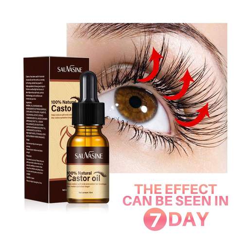 7 Day Castor Oil Eyelash Growth Serum Enhancer Curl Natural