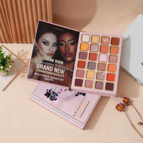Eye Shadow Palette Makeup Set Book Shape Lipstick blusher fa