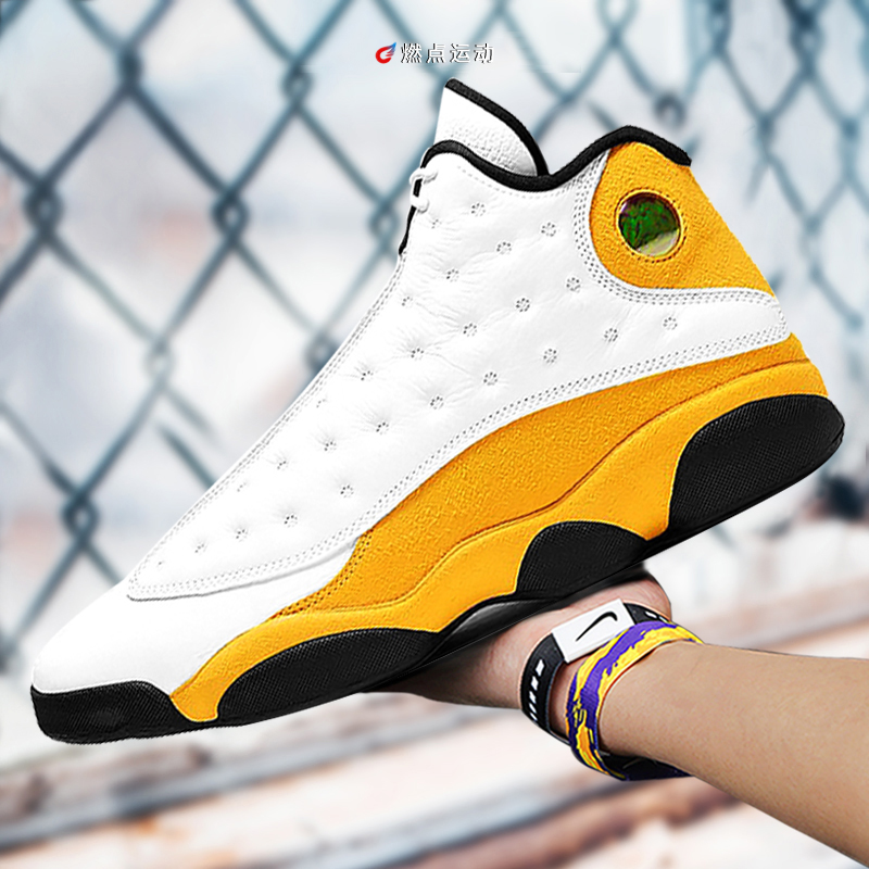 JORDANAJ13白黄复古男子篮球鞋
