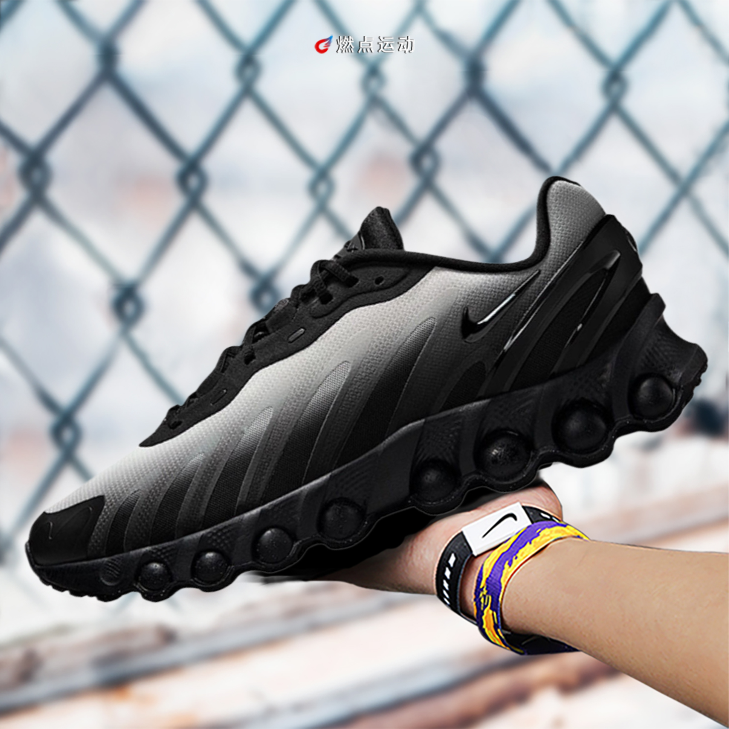 AIR MAX DN8 耐克黑白灰男子气垫缓震运动跑步鞋 IB8869-200