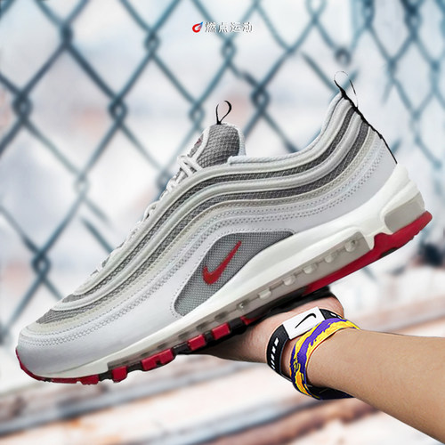 Nike/耐克 NIKE AIR MAX 97 银白红男子运动休闲鞋DM0027-100