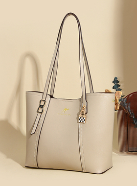 品牌正品真皮托特包包女2026新款牛皮大容量腋下包百搭单肩通勤包