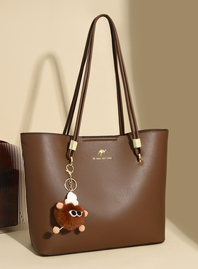 品牌正品真皮托特包女2026秋新款大容量牛皮腋下包百搭单肩通勤包