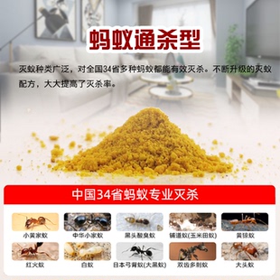 山甲牌灭蚂蚁药粉杀蚁饵剂引诱蚂蚁取食带药回窝灭蚁后蚁王灭蚁群