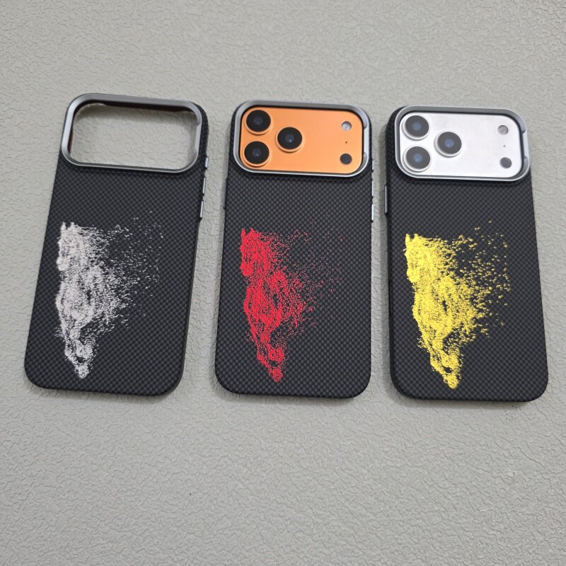 新年赤兔马年磁吸充电苹果17ProMax手机壳iPhone16中国风15Pro金属按键镜头圈PC硬壳16ProMax国潮