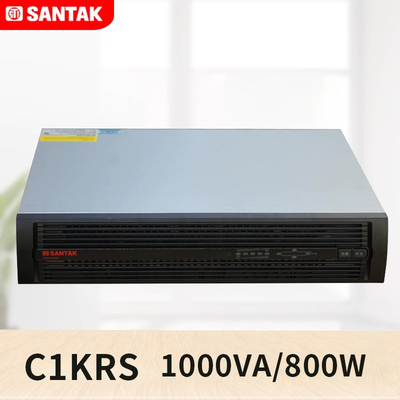 山特C1KRS机架式塔式双转换UPS电源1000VA 800W长延时主机外接36V