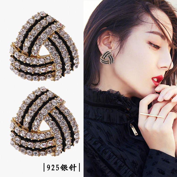 东大门耳环999欧美纯银女