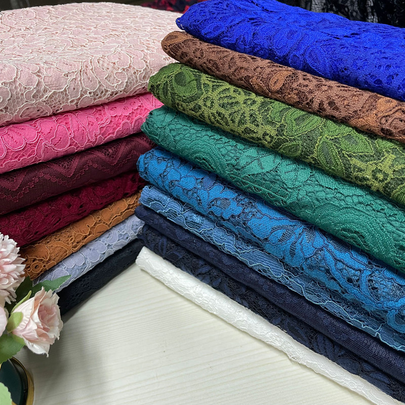 优质股线蕾丝布料服装面料连衣裙布料重磅蕾丝全国包邮