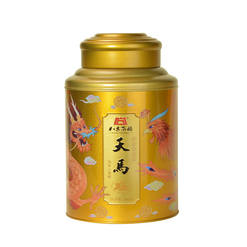 八方茶园2023年天马老树小青柑清香350克罐装柑普茶云南宫廷普洱