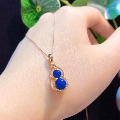 天然多米尼加5A净水葫芦吊坠