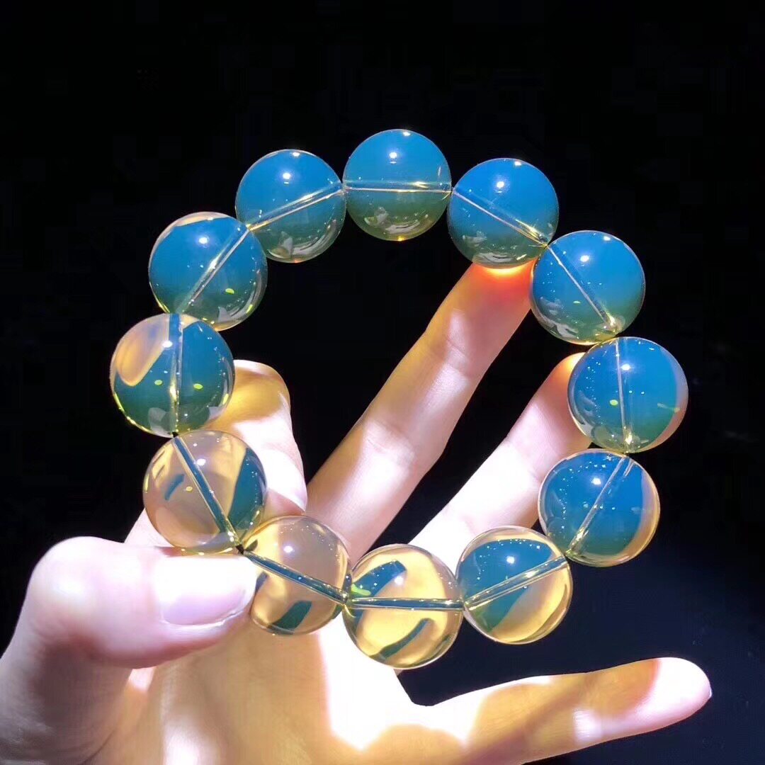 20mm墨西哥蓝珀手串单圈