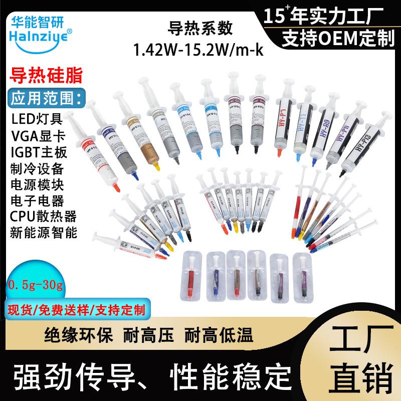 华能智研小支电脑cpu导热硅脂HY510散热硅脂耐高温导热膏1.93-6.5