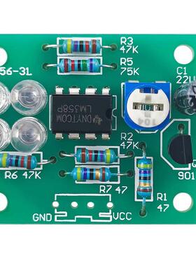 LM358呼吸灯散件蓝色闪烁电子DIY趣味制作套件电路板焊接练习DIY