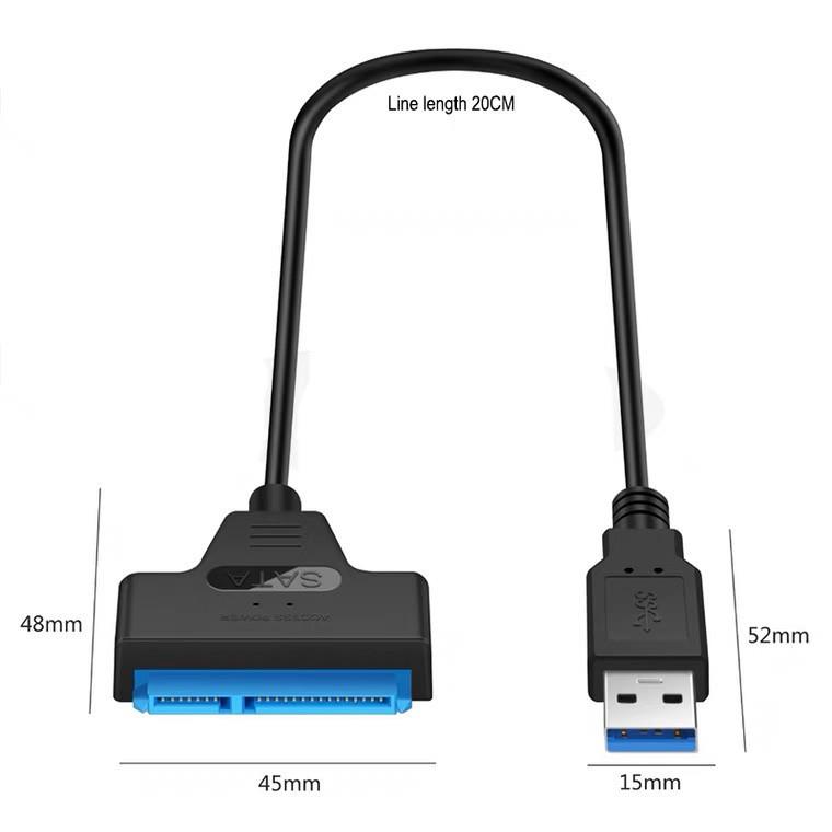 USB3.0转SATA易驱线 电脑连接外置2.5寸机械SSD硬盘转接线数据线