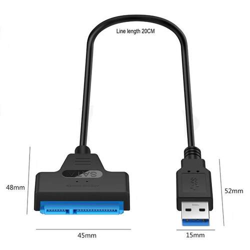 USB3.0转SATA易驱线 电脑连接外置2.5寸机械SSD硬盘转接线数据线