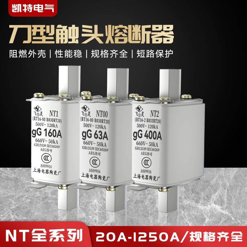 NT00熔断器RT36-00熔断丝熔芯保险丝25A32A40A50A63A80A100A陶瓷