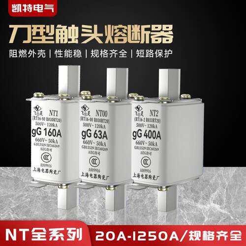 NT00熔断器RT36-00熔断丝熔芯保险丝25A32A40A50A63A80A100A陶瓷