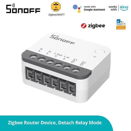 Sonoff ZBMINIR2 ZigBee语音控制 一路智能家居通断器模块