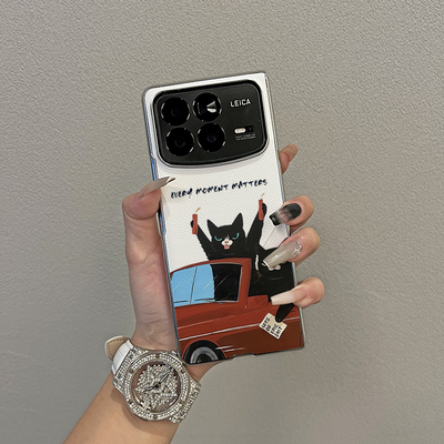 适用小米mixfold4/3/2猫咪手机壳