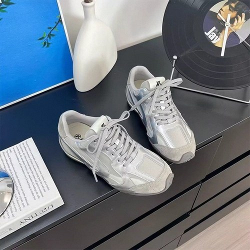 JGYPDM真皮网面透气女德训鞋