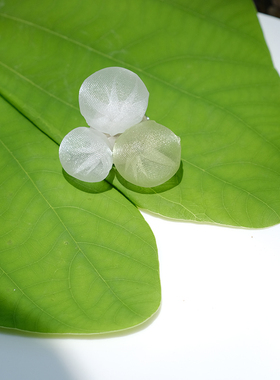 欧根纱绿色花朵胸针别针配饰