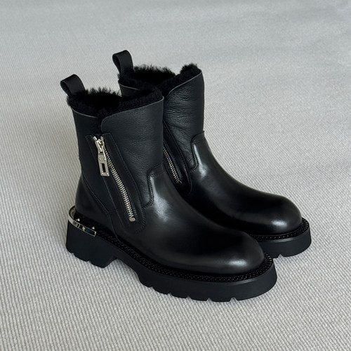 VIPLANDER厚底切尔西靴加绒保暖