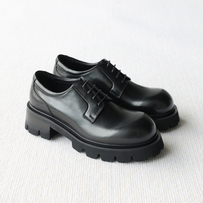 viplander真皮增高男士德比鞋