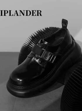 viplander【增高7.5cm】德比鞋男厚底潮流原创男士真皮皮鞋151206