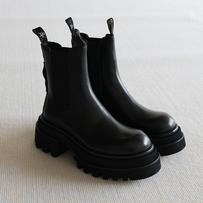 VIPlander真皮增高切尔西靴男