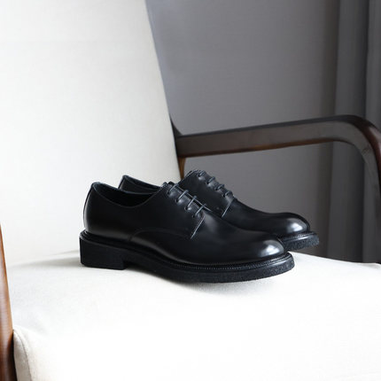 viplander 男士增高皮鞋轻盈发泡厚底男鞋真皮手工德比鞋男鞋秋季