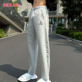 运动裤 孟博龙同款 男直筒百搭筒裤 宽松休闲裤 子 RPOPRER美式 裤 卫裤