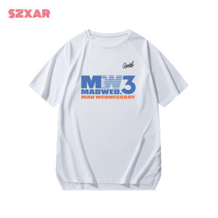 SLAMBALL联名疯狂星期三运动短袖T恤男女速干衣投篮服健身衣新款