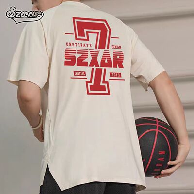 SZXAR篮球短袖投篮服夏季透气运动t恤美式健身训练服速干衣男