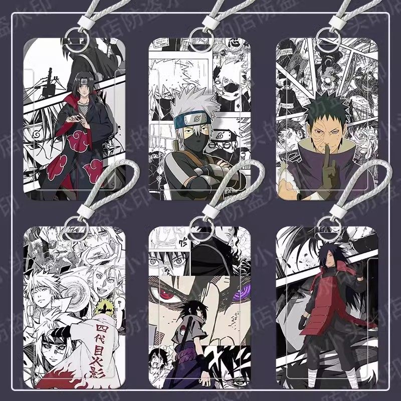 火影忍者学生卡套饭卡水卡校牌胸卡挂脖公交地铁幼儿园接送卡