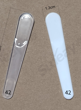 批发白色透明调膜棒面膜分装棒脸部面霜勺化妆品DIY调面膜工具7cm