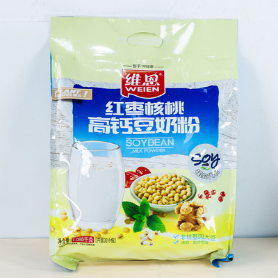 维恩红枣核桃高钙豆奶粉营养谷物速溶早餐冲饮代餐甜袋装豆浆粉