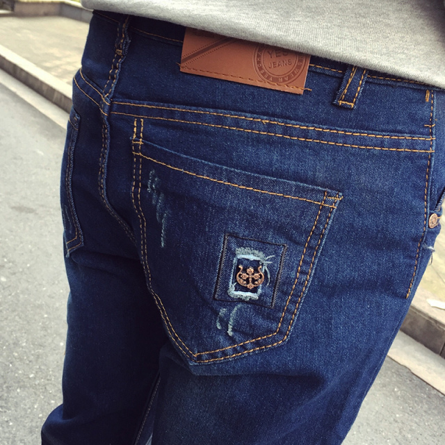 Jeans pour adolescent pieds Slim pour été - Ref 1465305 Image 5
