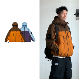 黑子舞想户外三防可拆卸两件套羽绒服内胆加厚派克服鸭绒登山服冬