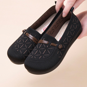 春秋老年人软底防滑平底奶奶鞋 女新款 中老年舒适老北京布鞋 妈妈鞋