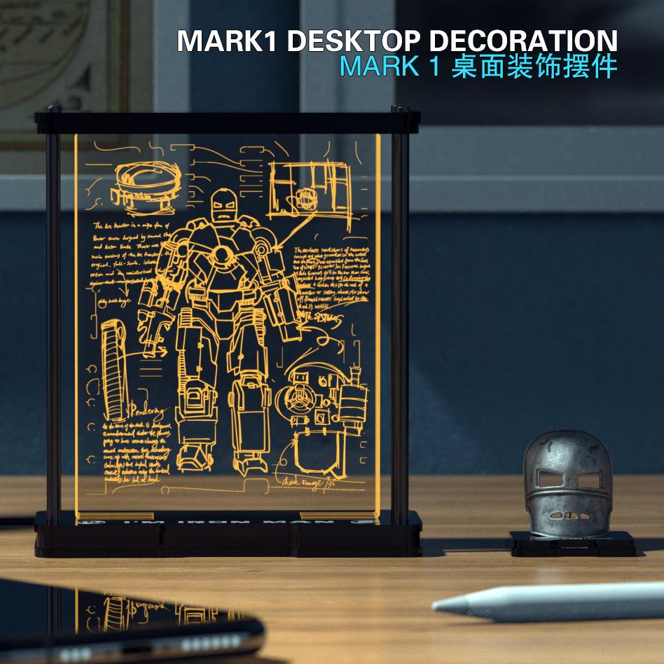 钢铁侠mk1设计图创意头盔桌搭