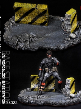 toys-box场景大师1/6HT兵人HOTTOYS DAM12寸人偶路障场景地台现货