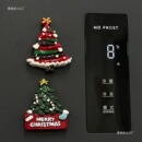 圣诞节圣诞树冰箱贴磁贴创意可爱氛围装 饰留言帖入户门贴立体卡通