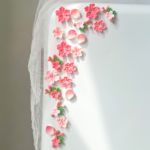 樱花冰箱贴磁贴个性创意家居装饰品磁力贴唯美花朵入户门留言