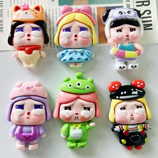 卡通哭娃可爱3d冰箱贴磁贴个性创意家居装饰品磁力贴入户门留言